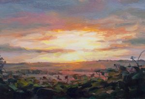 Bramble Sunset, South Downs Way